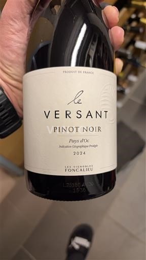 Languedoc e Roussillon Pays d'oc Les Vignobles Foncalieu Le Versant Pinot Noir 2024