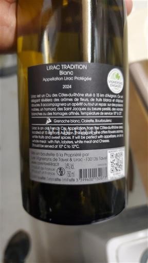 Vallée du Rhône Lirac Les Vignerons de Tavel & Lirac Lirac Tradition 2024