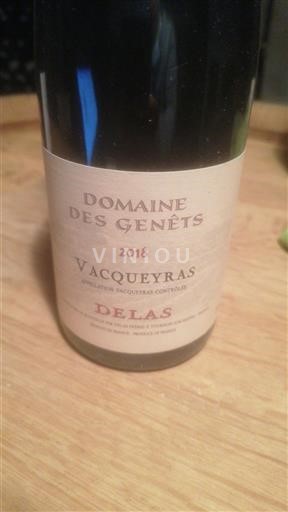 Rhônedalen Vacqueyras Domaine des Genêts 2018
