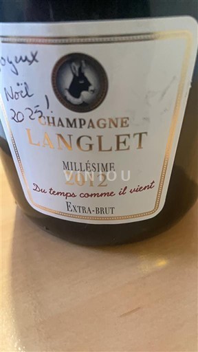 Champagne Champagne Langlet Du temps comme il vient 2012