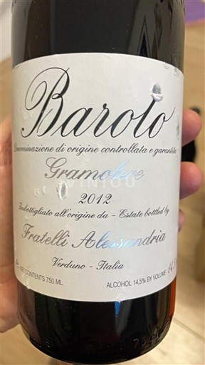 Piamonte Barolo Fratelli Alessandria Gramolere 2012