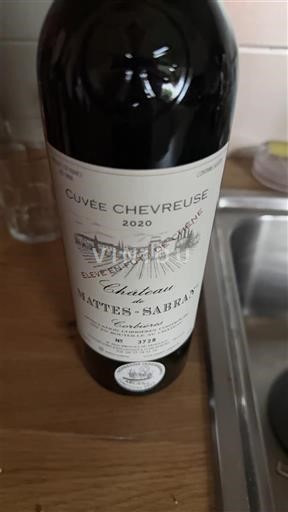 Vin Rouge sec Cuvée Chevreuse Château Mattes-Sabran 2020 France Languedoc Corbières AOC