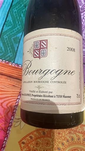 Bourgogne Domaine Jeanniot 2008