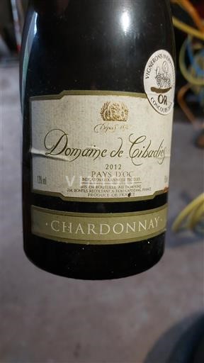 Languedoc và Roussillon Vùng đất Oc Domaine Cibadiès 2012