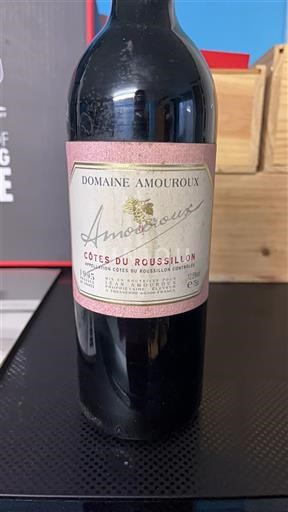 Wines Rouge sec Amoureux Domaine Amouroux 1995 France Roussillon Côtes du Roussillon AOC