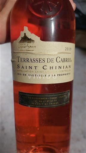 Languedoc Saint-Chinian Lavege de Roue-Bruy Terrasses de Cabrio 2019