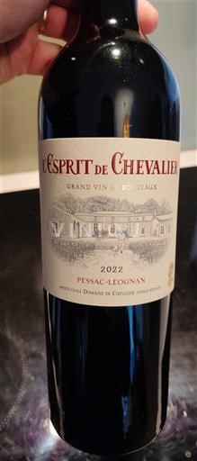 Bordeaux Pessac-Léognan Domaine Chevalier L'Esprit de Chevalier 2022
