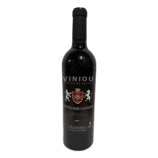 Vin Rouge sec Moulis Château Rose Cantegrit 2018 France Bordeaux AOC