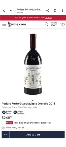 Toscane Niet gespecificeerd Podere Forte Guardiavigna Orniello 2018