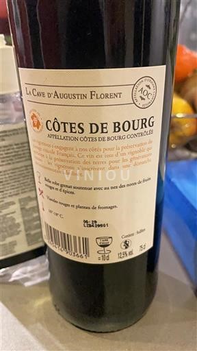 Bordeaux Côtes-de-bourg La Cave Augustin Florent 2023