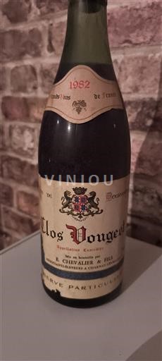 Bourgogne Clos-de-vougeot Grand Cru E. Chevalier & Fils Réserve Particulière 1982