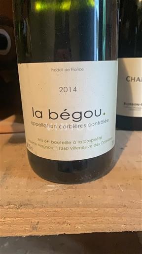 Languedoc Corbières Maxime Magnon La Bégou 2014
