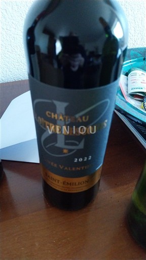 Bordeaux Saint-Émilion Château Votre Lescours Valentine 2022