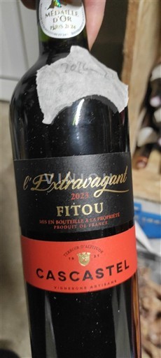 Languedoc Fitou Cave de Castelmaure (Cascatel) L'Extravagant 2023