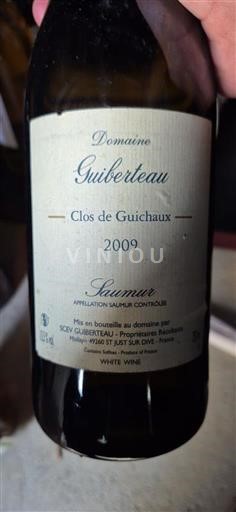 Loire Valley Saumur Domaine Guiberteau Clos de Guichaux 2009