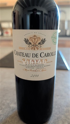 Bordeaux Graves Château Carolle 2018