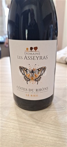 Vallée du Rhône Côtes-du-rhône Domaine Les Asseyras Le Rieu Non Millésimé