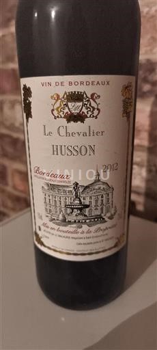Bordeaux Le Chevalier Husson 2012