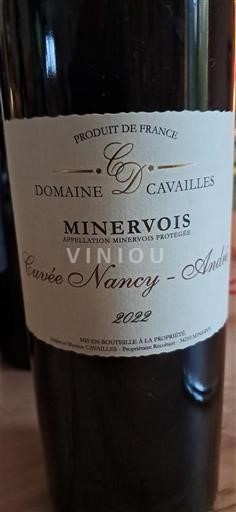 Linguadoca Minervois Domaine Cavailhes Nancy-André 2022