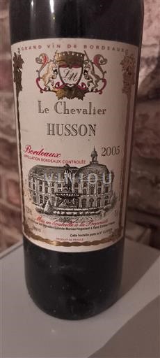 Bordeaux Le Chevalier Husson 2005