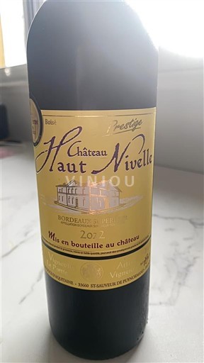 Bordeaux Bordeaux superiore Château Haut Nivelle Prestige 2017