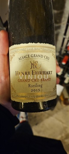 Alsacia No especificado Grand Cru Henri Ehrhart Grand Cru Brand 2015