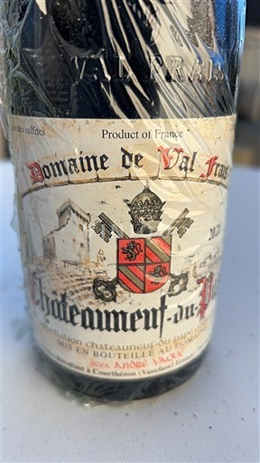 Valle del Ródano Châteauneuf-du-Pape. Domaine Val Frison 2021
