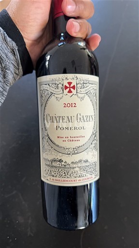 Bordeaux Pomerol Château Gazin 2012