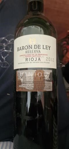 La Rioja rioja Barón de Ley Reserva 2012