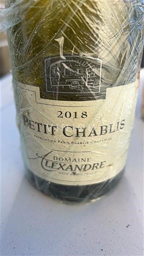 Borgogna Petit-chablis Domaine Alexandre 2018