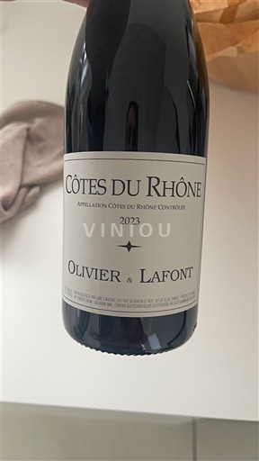 Rhône Valley Côtes-du-Rhône Olivier & Lafont 2023