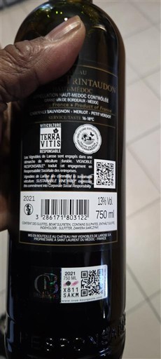 Bordeaux Haut-Médoc Château Rintaudon 2021