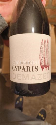 Vallée du Rhône Côtes-du-rhône Demazet Cyparis 2020