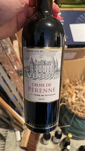 Bordeaux Blaye-Côtes-de-Bordeaux Château Pérenne Croix de Pérenne 2018
