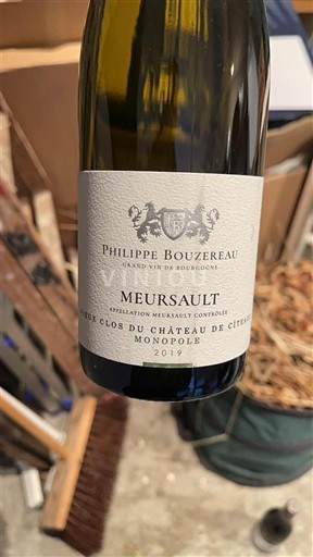 Bourgogne Meursault Philippe Bouzereau Le Clos du Château de Cîteaux Monopole 2019