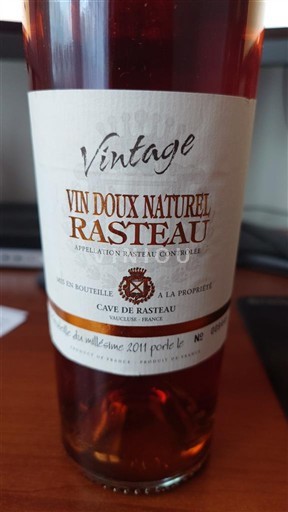 Rhône Valley Rasteau Cave de Rasteau Rasteau VDN Signature doré - Ortas 2011