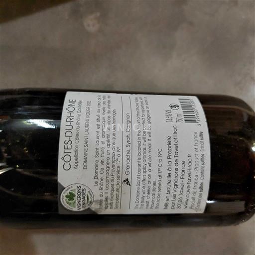 Rhônedalen Côtes du Rhône Domaine Saint-Laurent Icke årgångsbetecknad