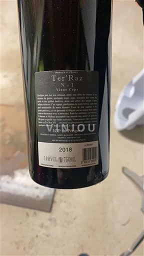 Sudoeste Não especificado Ter'Raz N°1 Vieux Ceps 2018