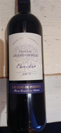 Bordéus Lalande-de-Pomerol Château Grand Ormeau Chevalier 2016