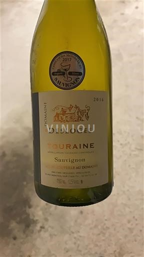 Vallée de la Loire Touraine Domaine Sloges Sauvignon 2016