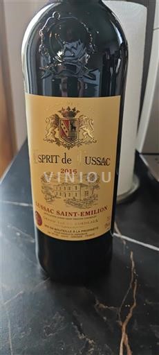Bordéus Lussac-Saint-Émilion Château Lussac L'Esprit de Lussac 2016