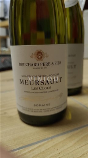 Bourgogne Meursault Bouchard Père & Fils Les Clous Non Millésimé