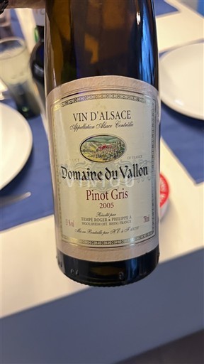 Alsacia Domaine Vallon 2005