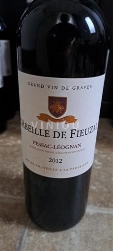 Bordeaux Pessac-Léognan L'Abeille de Fieuzal 2012