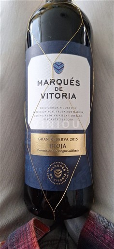 La Rioja Rioja Marqués de Vitoria Gran Reserva 2015