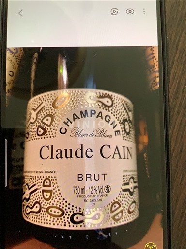 Champagne Claude Cain Blanc de Blancs Niet-geïntegreerd