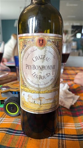 Bordeaux Blaye-Côtes-de-Bordeaux Château Pey-Bonhomme Les Tours 2019