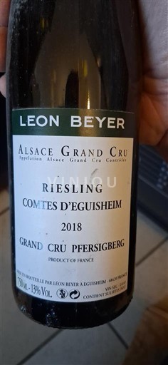 Alsacia No especificado Grand Cru Léon Beyer Comtes d'Eguisheim 2018
