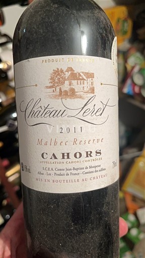 Jihozápad Cahors Château Teret Malbec Réserve 2011
