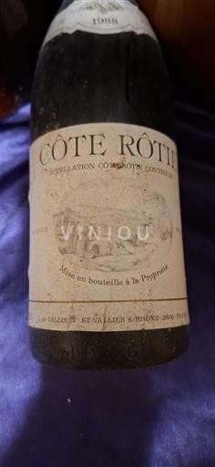 Rhônen laakso Côte-rôtie Le Viallet 1988